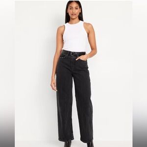 Old Navy Extra High Waisted Wide Leg Jean- Tall